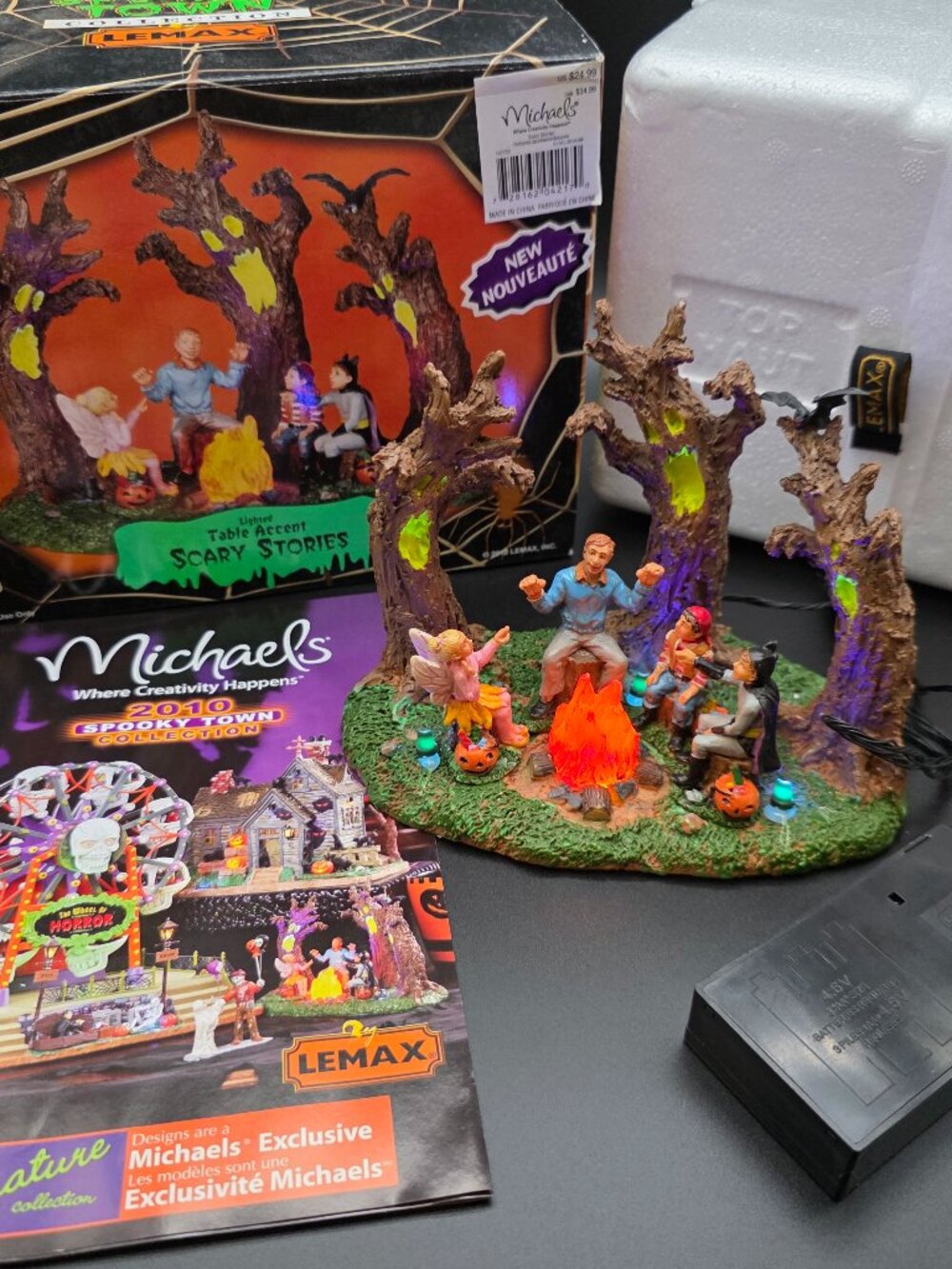 2010 Lemax Spooky Town Collection Halloween Scary Stories Lighted